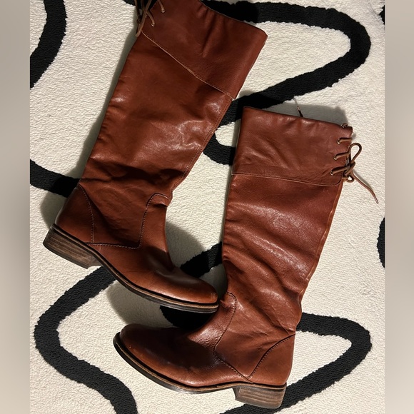 Vince Camuto | Shoes | Vince Camuto Brown Leather Boots | Poshmark